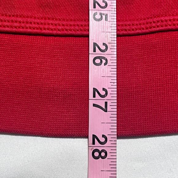 Nike Red Embroidered Swoosh Crewneck Sweatshirt Men’s Large Classic Pullover - Picture 6 of 12